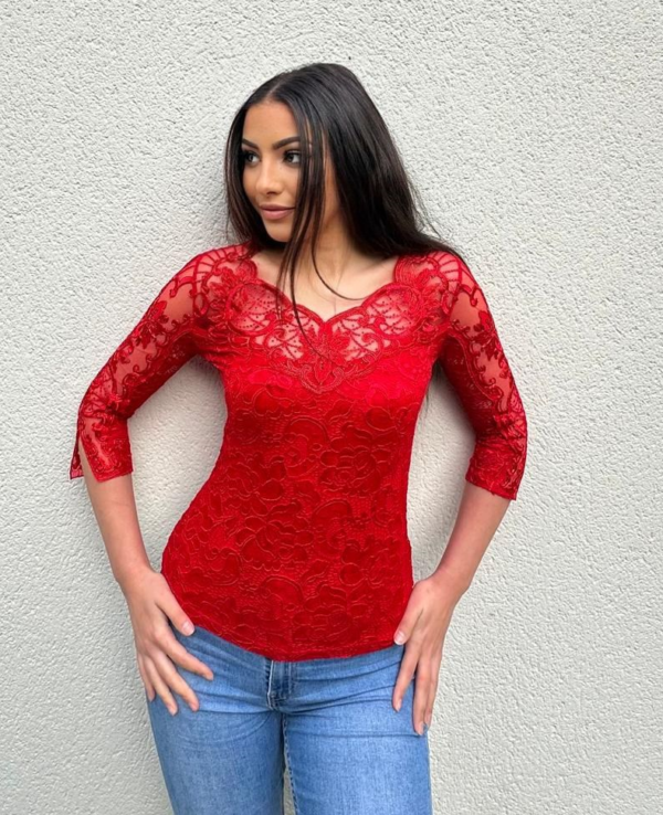 Body Rouge Vif Y002 Livraison Offerte